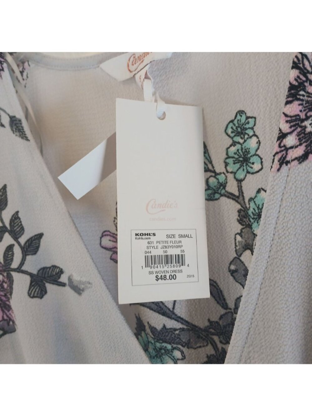 Candies Floral Maxi Romper Sz S Dress Purple V-Neck Belted Flutter Sleeves #H34 - Picture 12 of 13